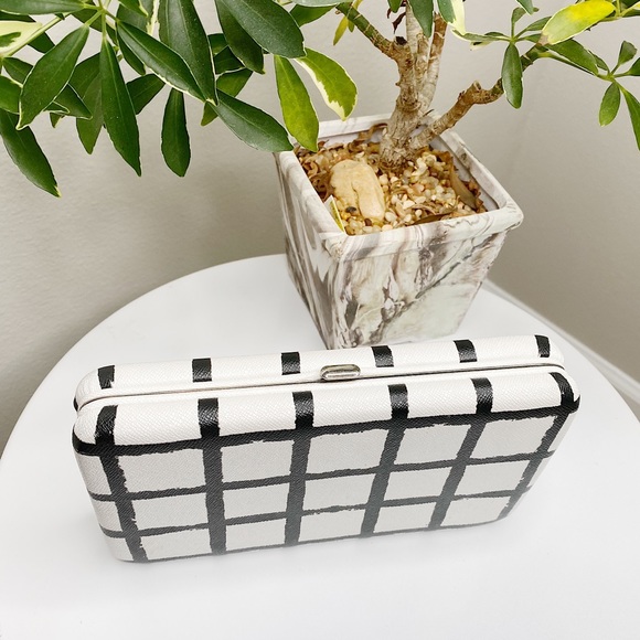 Merona Accessories - Black & white print wallet clutch